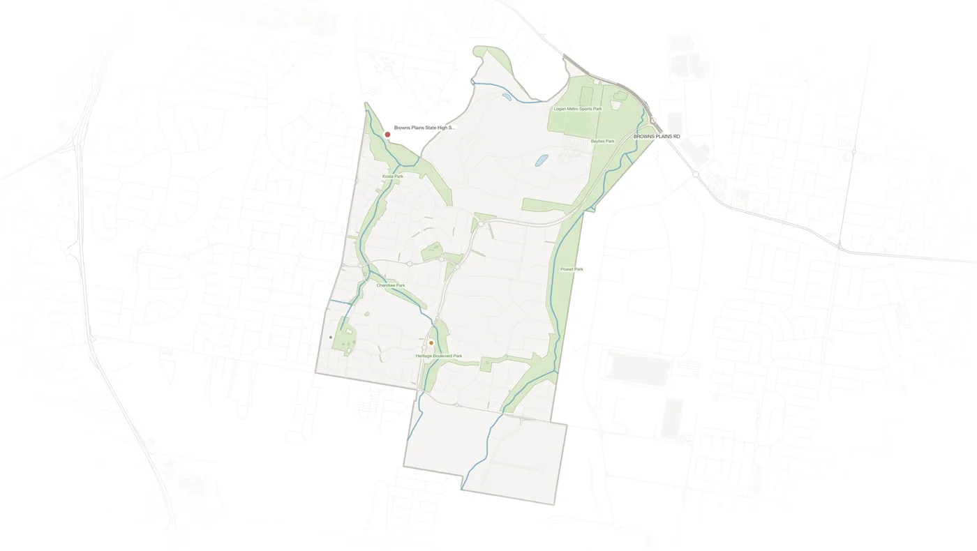 Heritage Park urban fabric map
