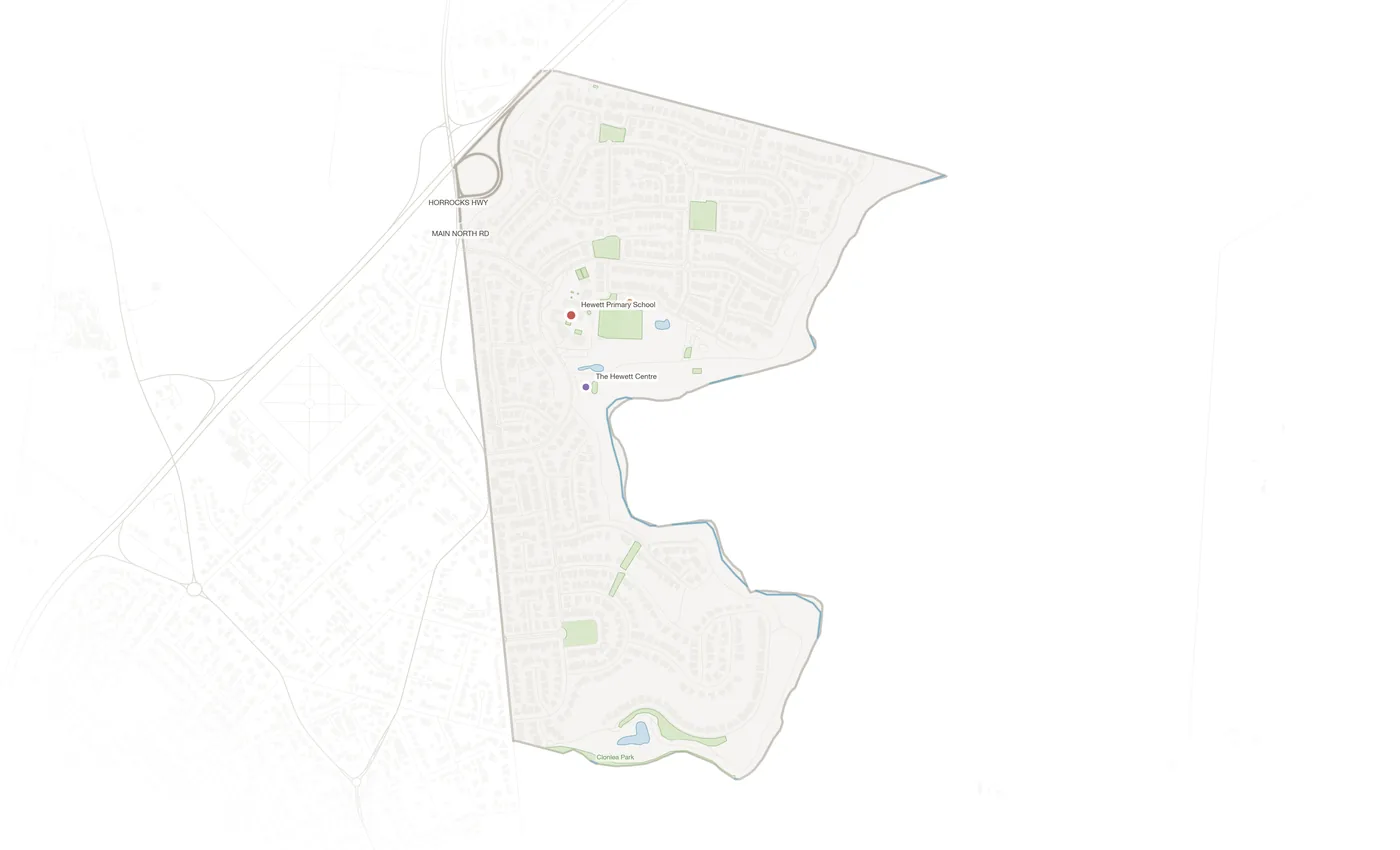 Hewett urban fabric map