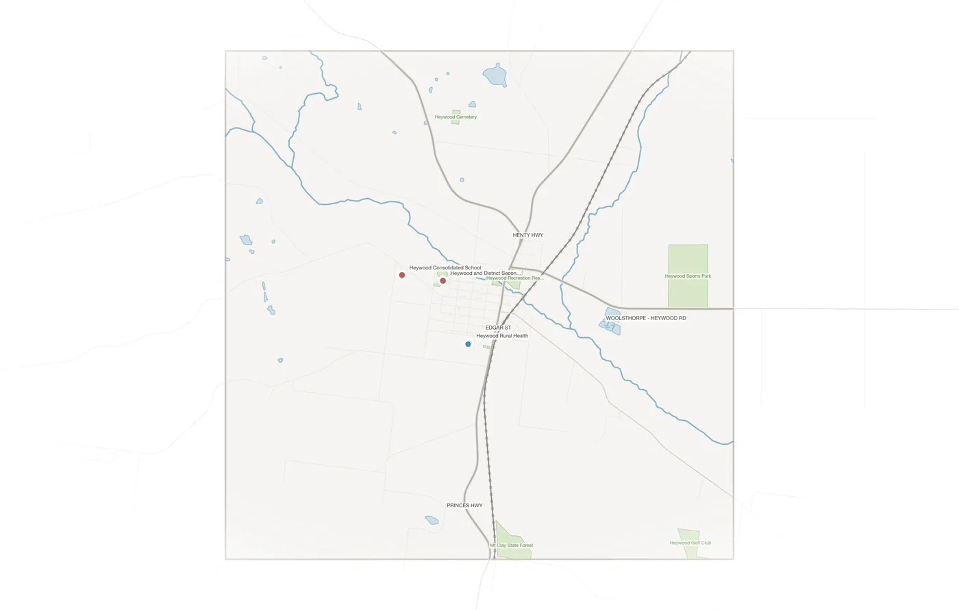 Heywood urban fabric map