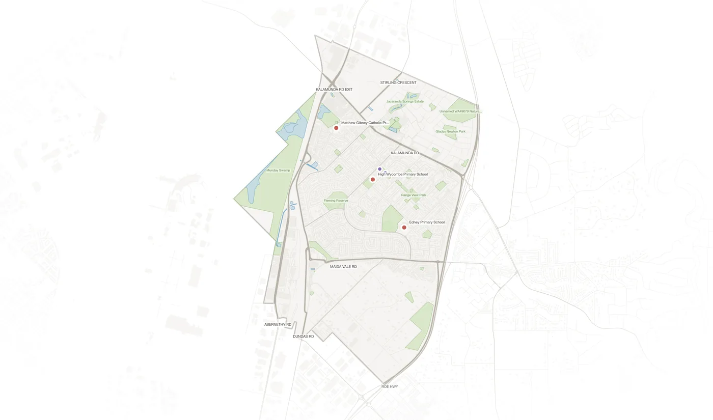 High Wycombe urban fabric map