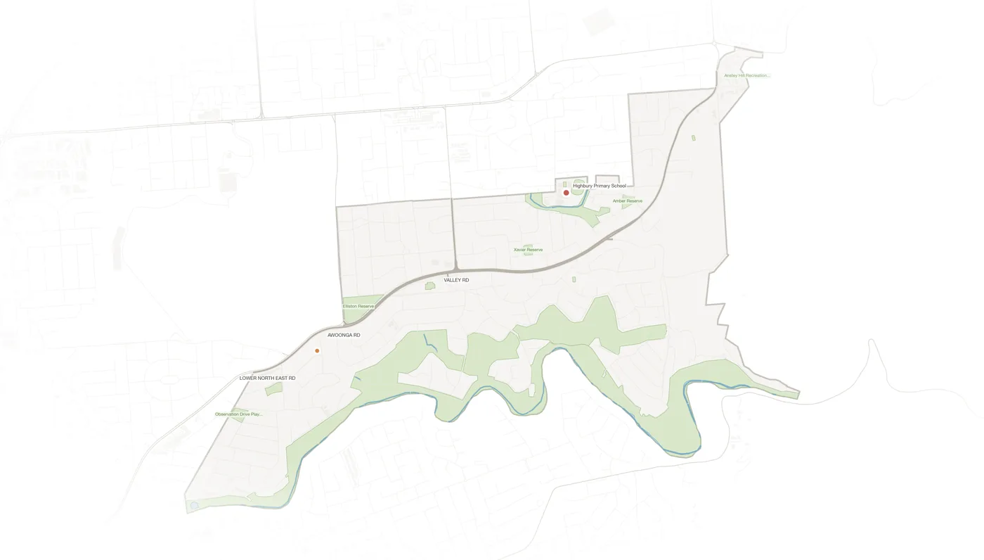 Highbury urban fabric map