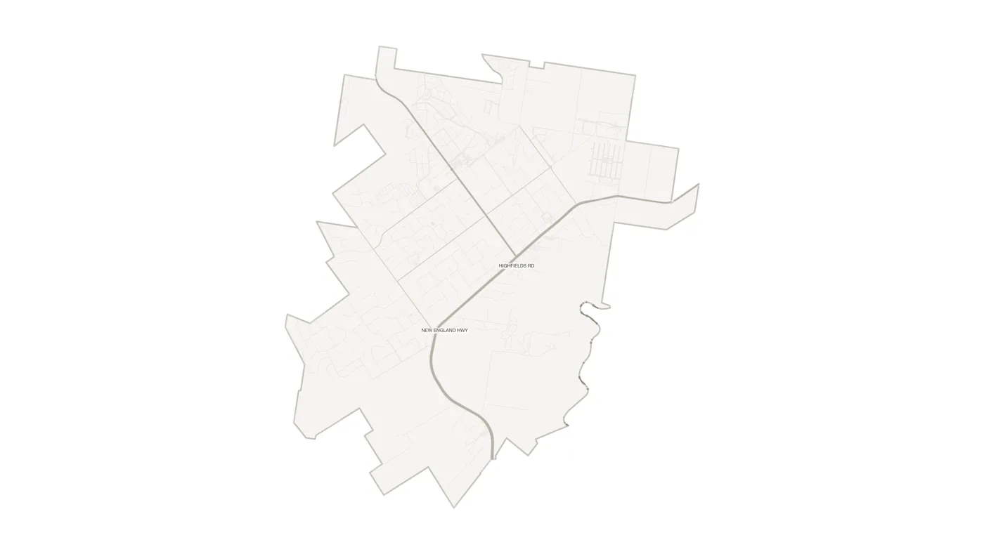 Highfields urban fabric map