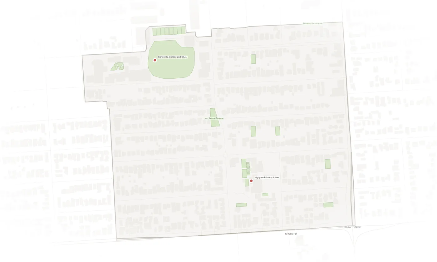 Highgate urban fabric map