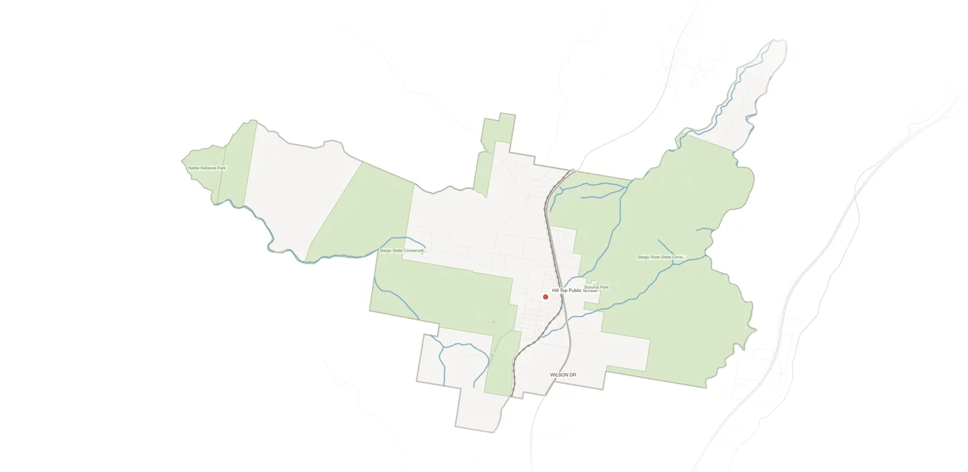Hill Top urban fabric map