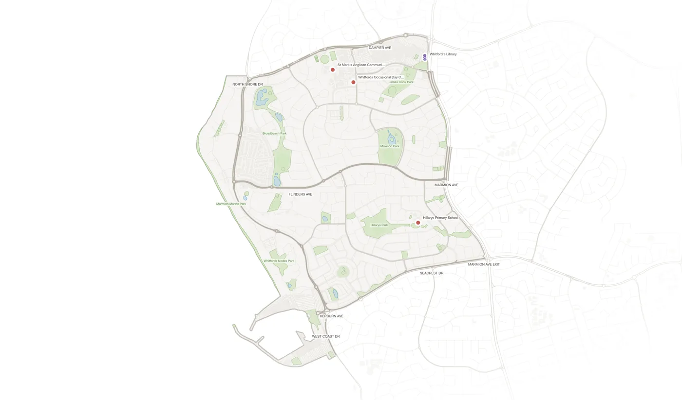 Hillarys urban fabric map
