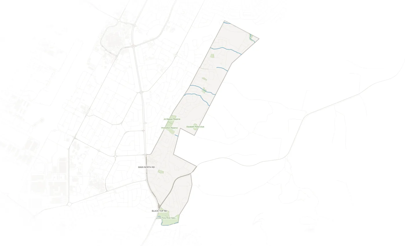 Hillbank urban fabric map
