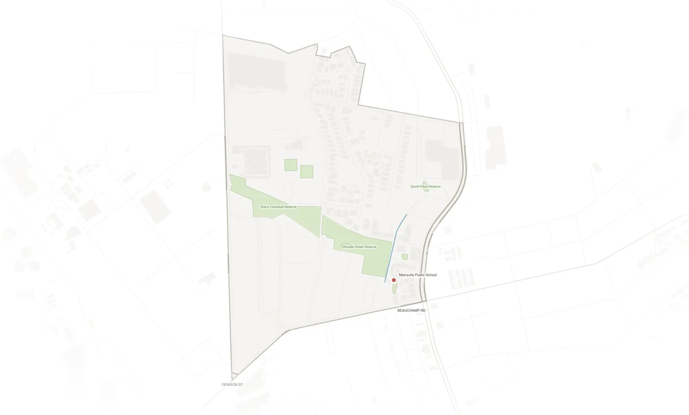 Hillsdale urban fabric map