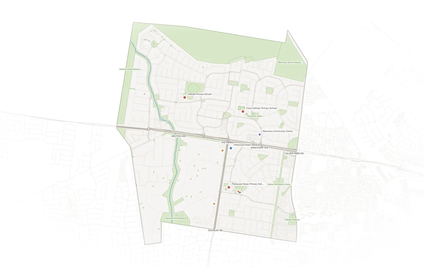 Hillside urban fabric map