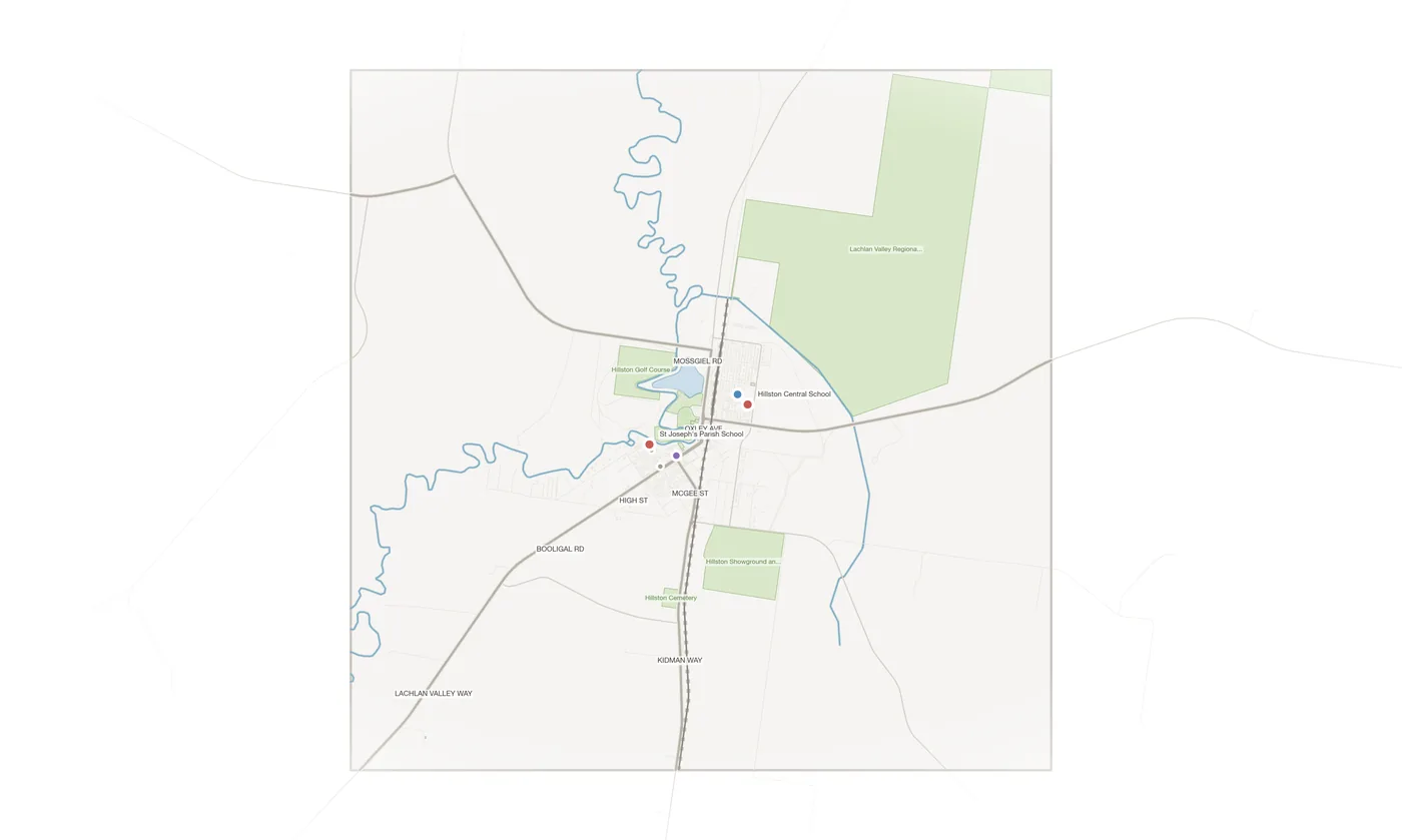 Hillston urban fabric map