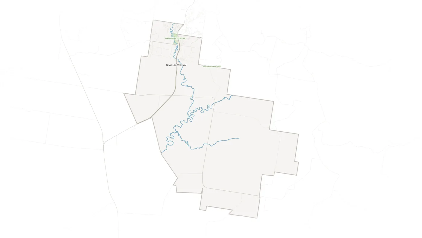 Hodgson Vale urban fabric map