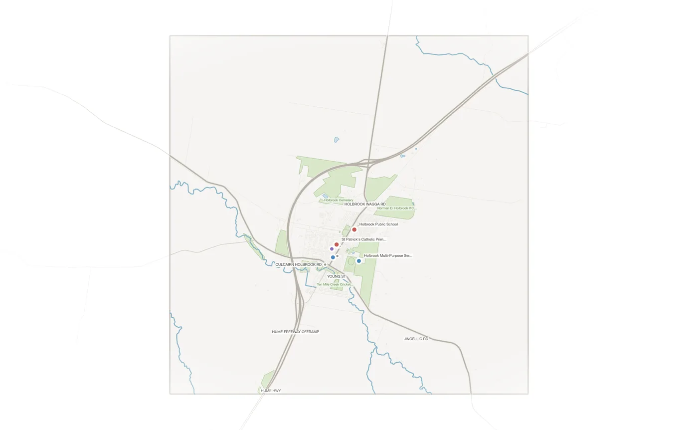 Holbrook urban fabric map