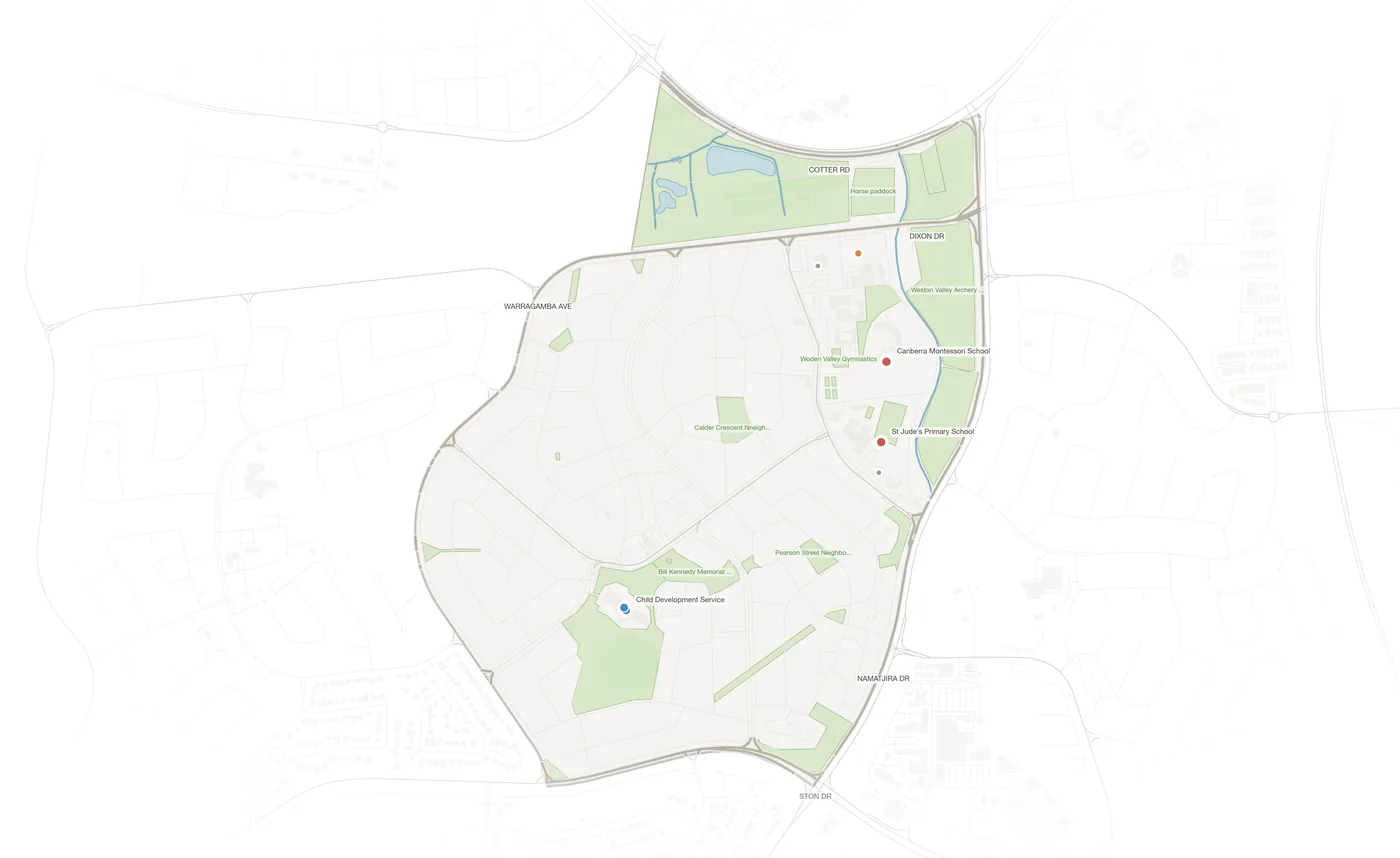 Holder urban fabric map
