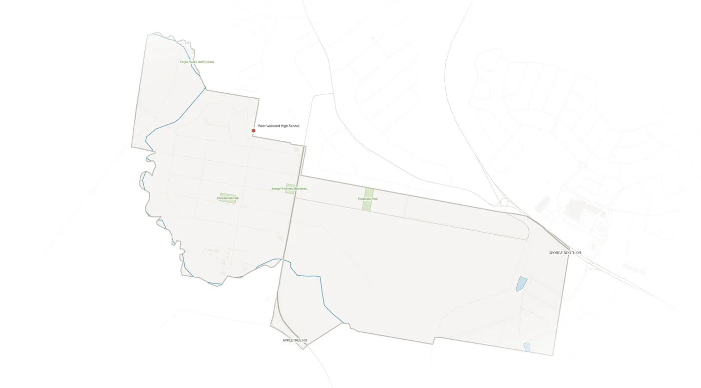 Holmesville urban fabric map