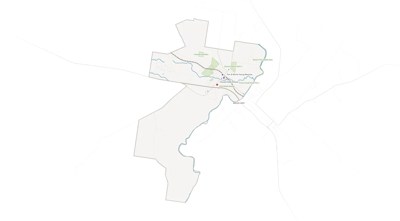 Howard urban fabric map