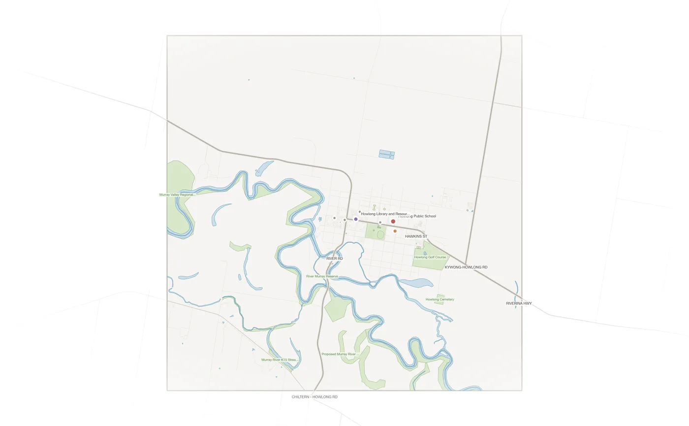 Howlong urban fabric map