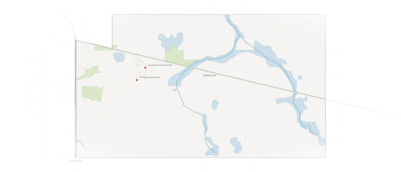 Humpty Doo urban fabric map
