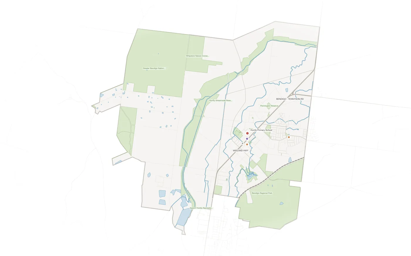 Huntly urban fabric map