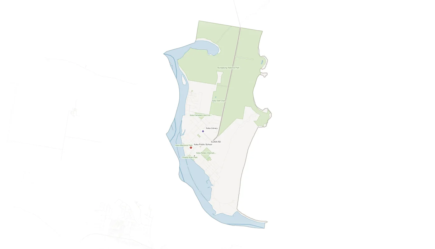 Iluka urban fabric map