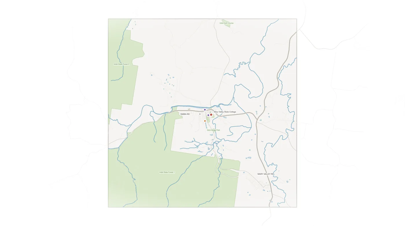 Imbil urban fabric map