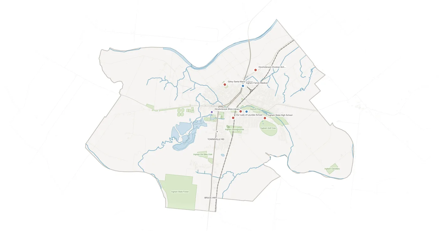 Ingham urban fabric map