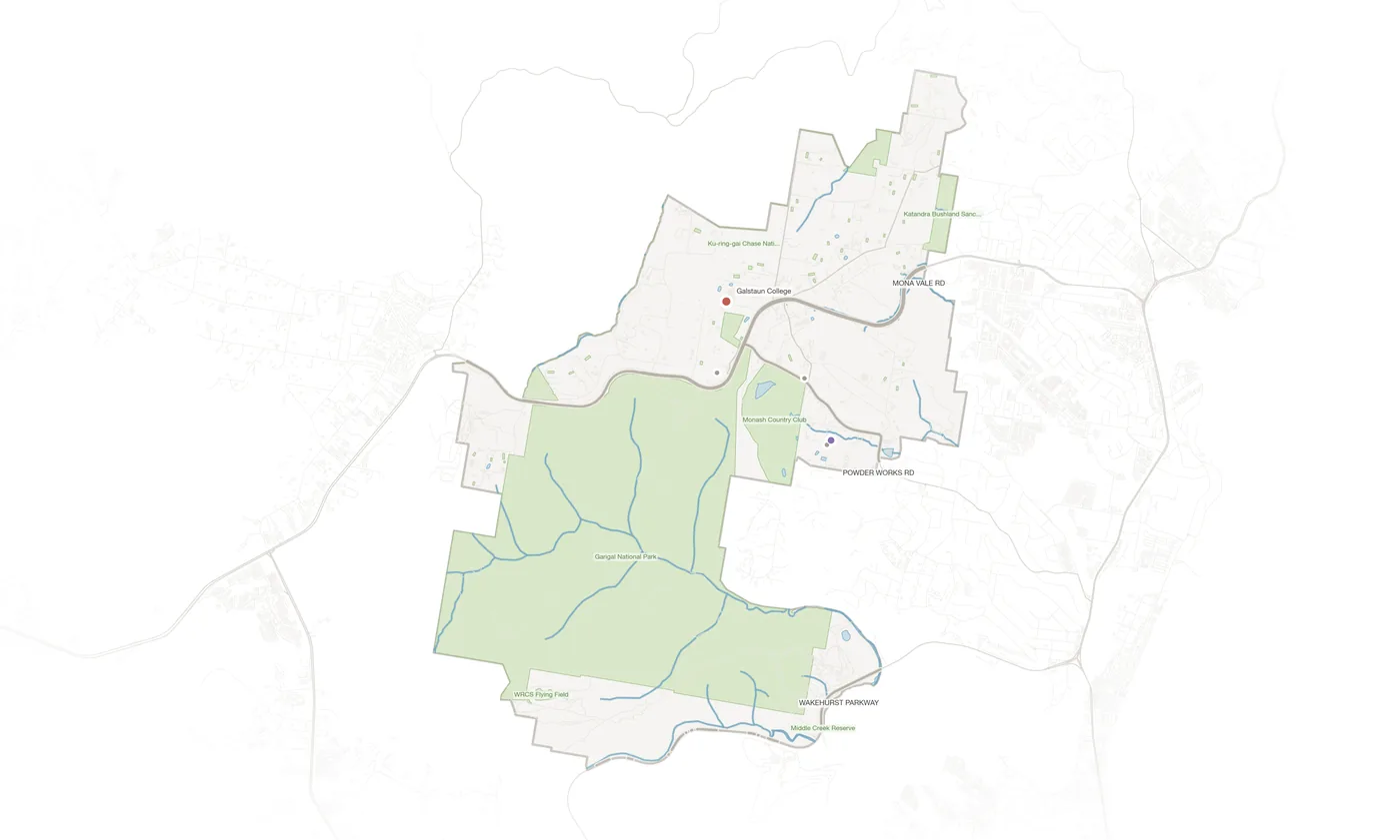 Ingleside urban fabric map