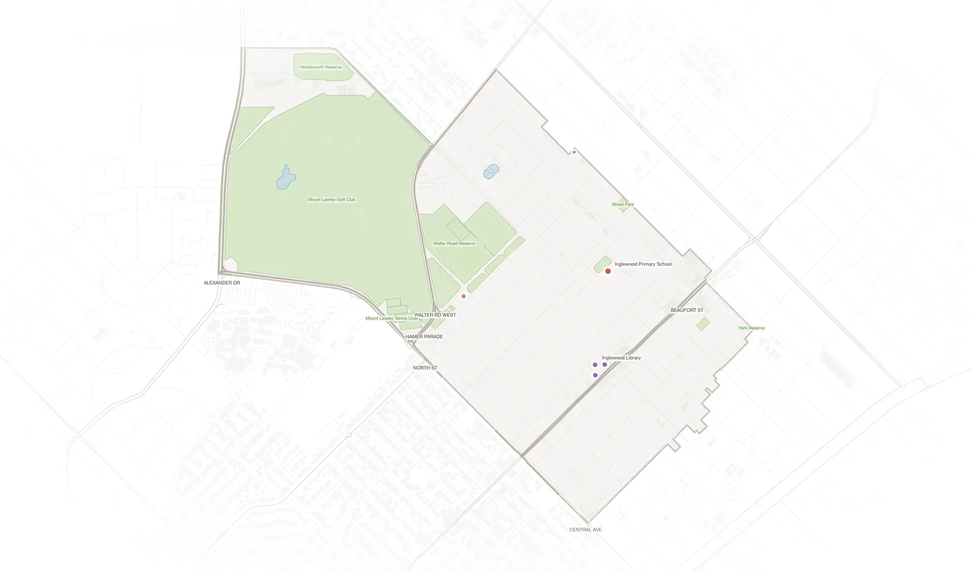 Inglewood urban fabric map