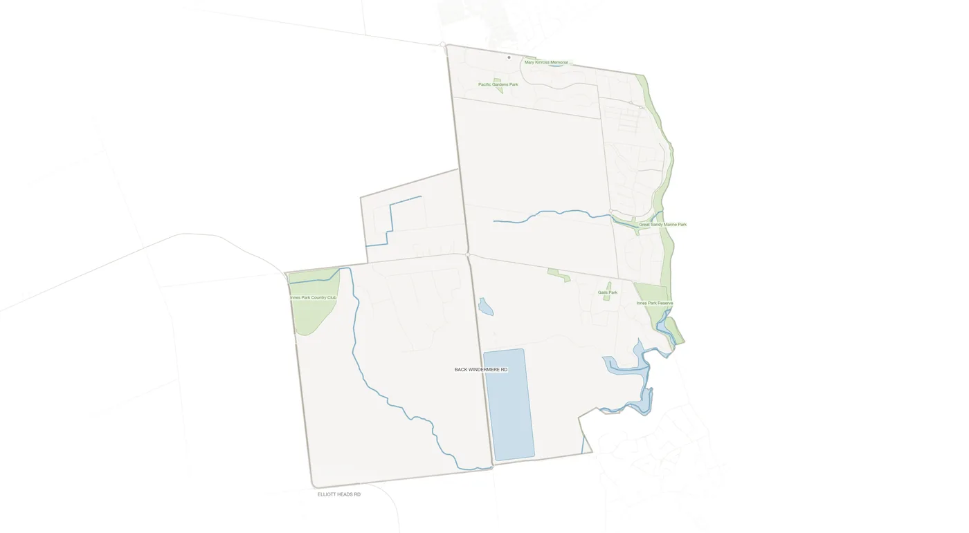 Innes Park urban fabric map