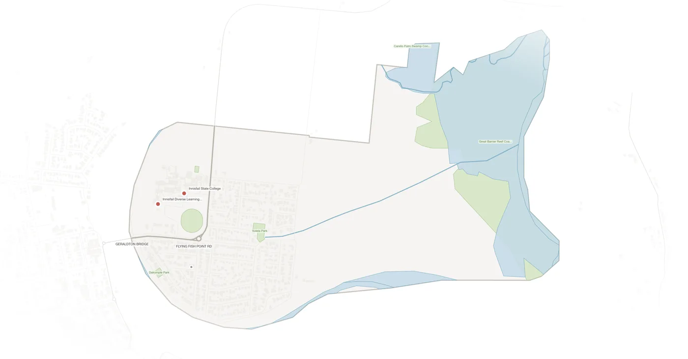 Innisfail Estate urban fabric map