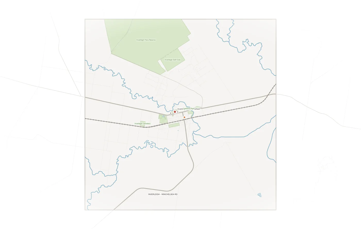 Inverleigh urban fabric map
