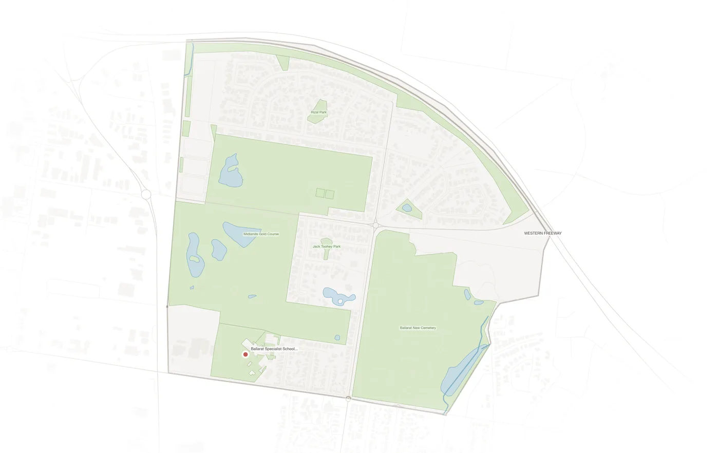 Invermay Park urban fabric map
