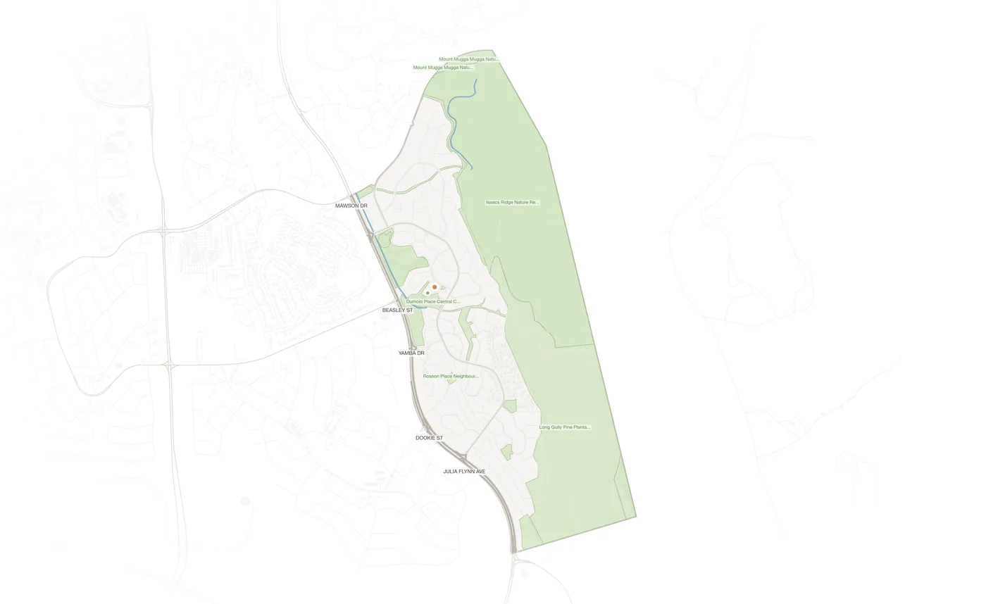 Isaacs urban fabric map