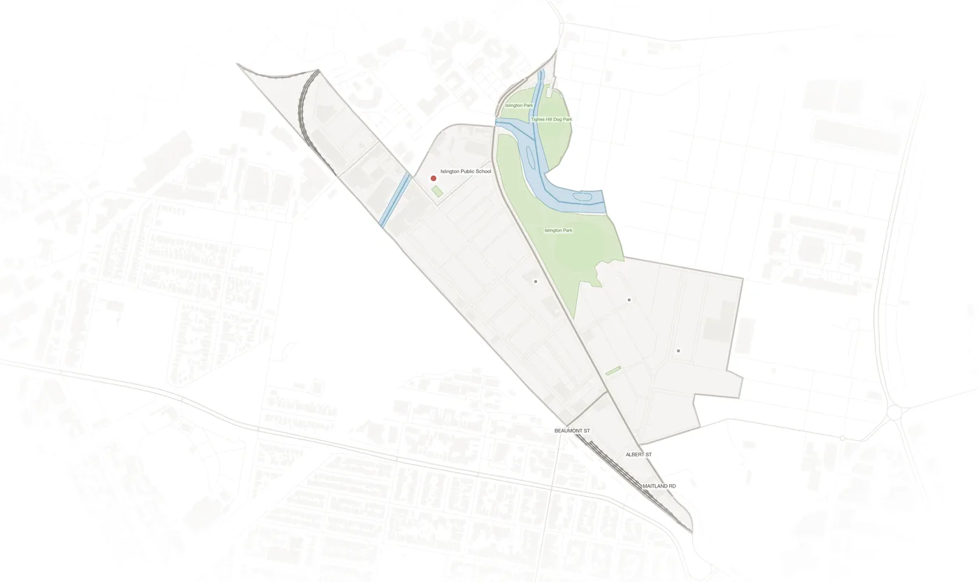 Islington urban fabric map