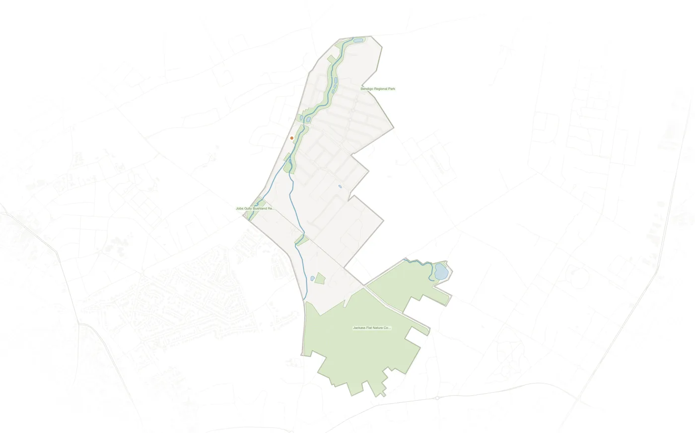 Jackass Flat urban fabric map