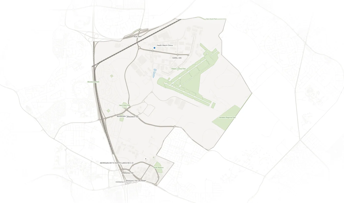 Jandakot urban fabric map