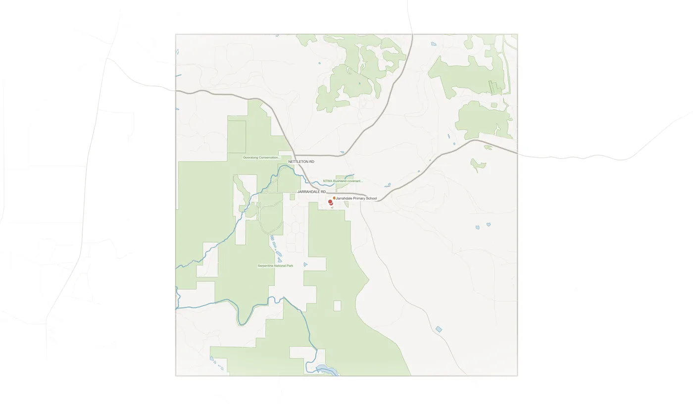 Jarrahdale urban fabric map