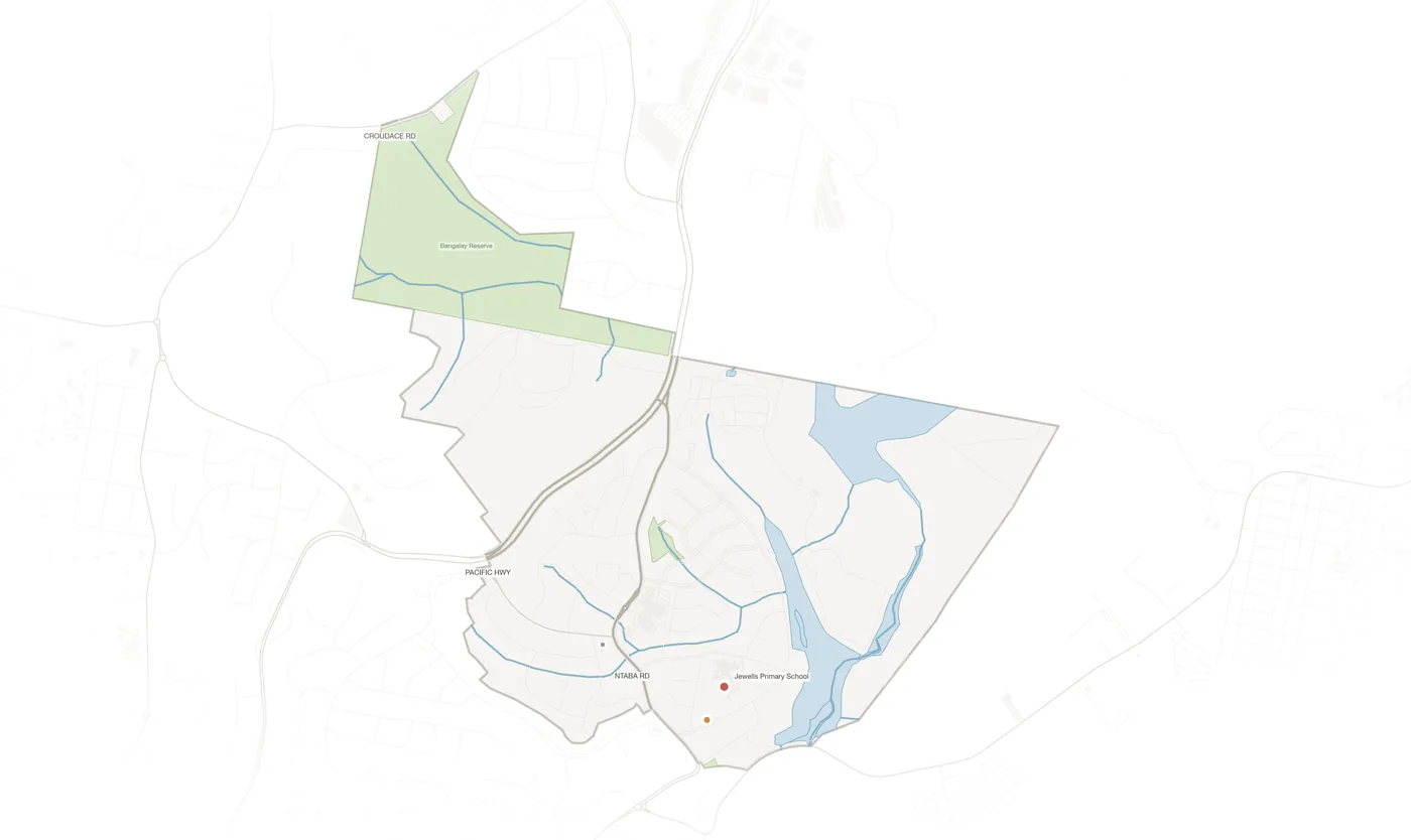 Jewells urban fabric map