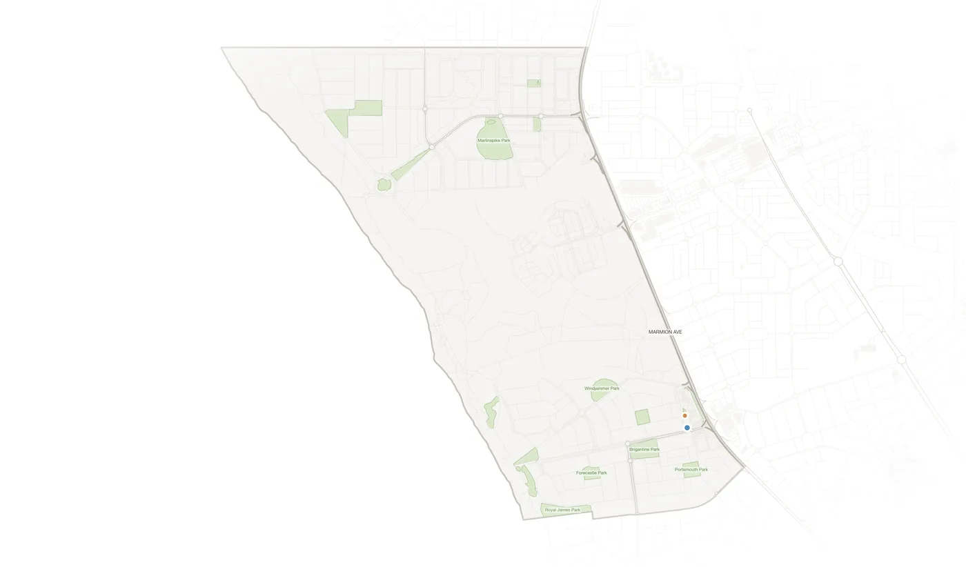 Jindalee urban fabric map