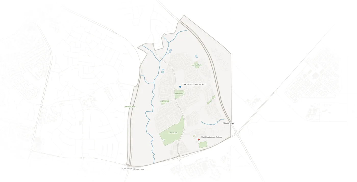 Johnston urban fabric map