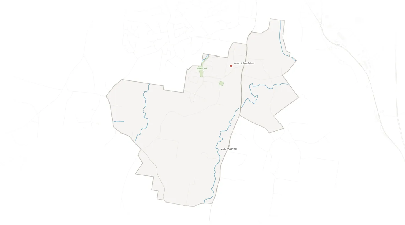 Jones Hill urban fabric map