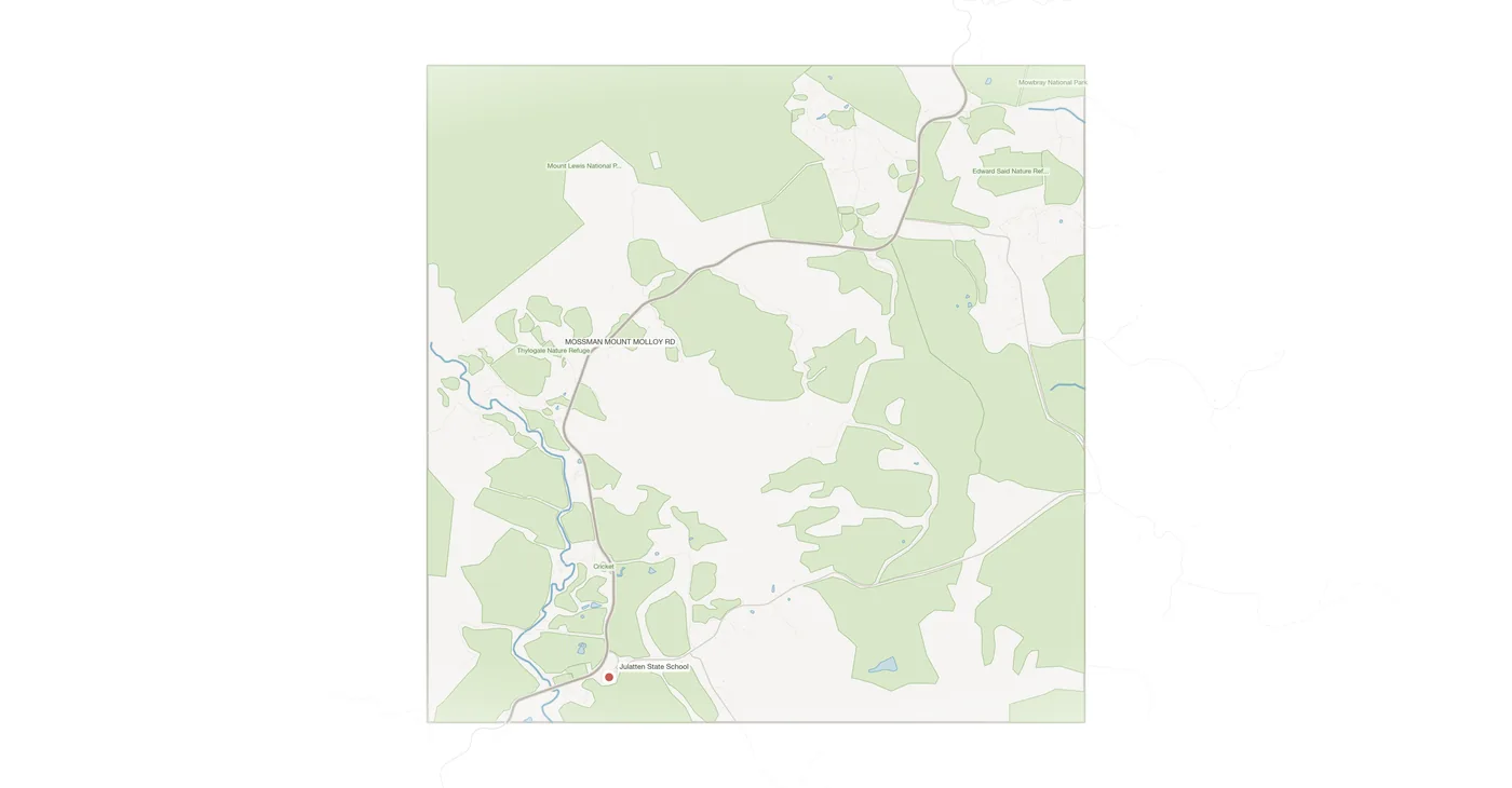 Julatten urban fabric map