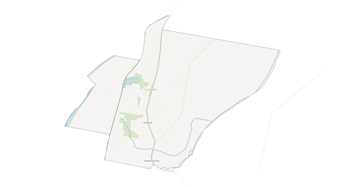 Junction Hill urban fabric map