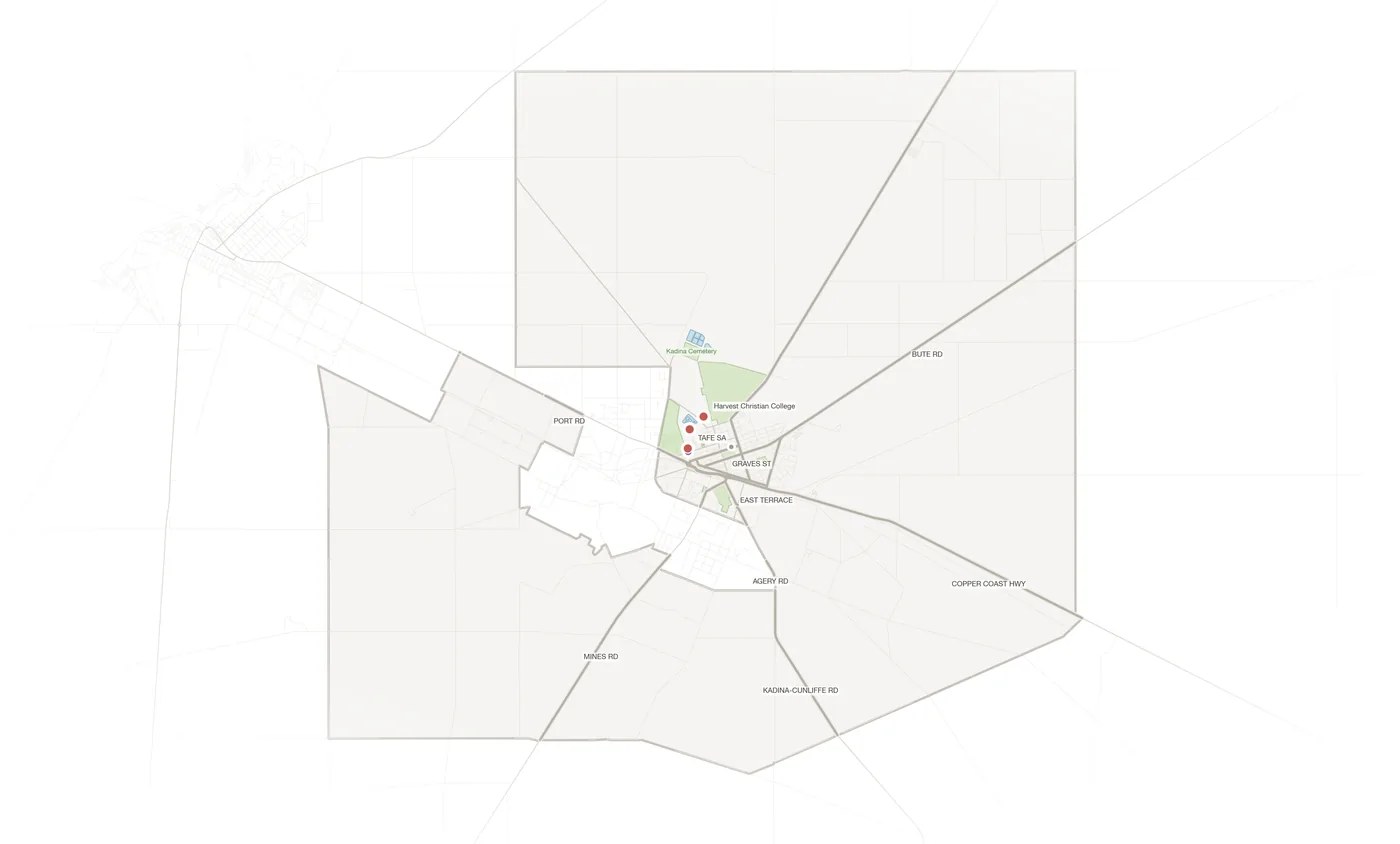 Kadina urban fabric map