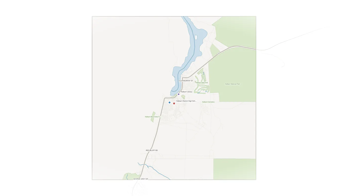 Kalbarri urban fabric map
