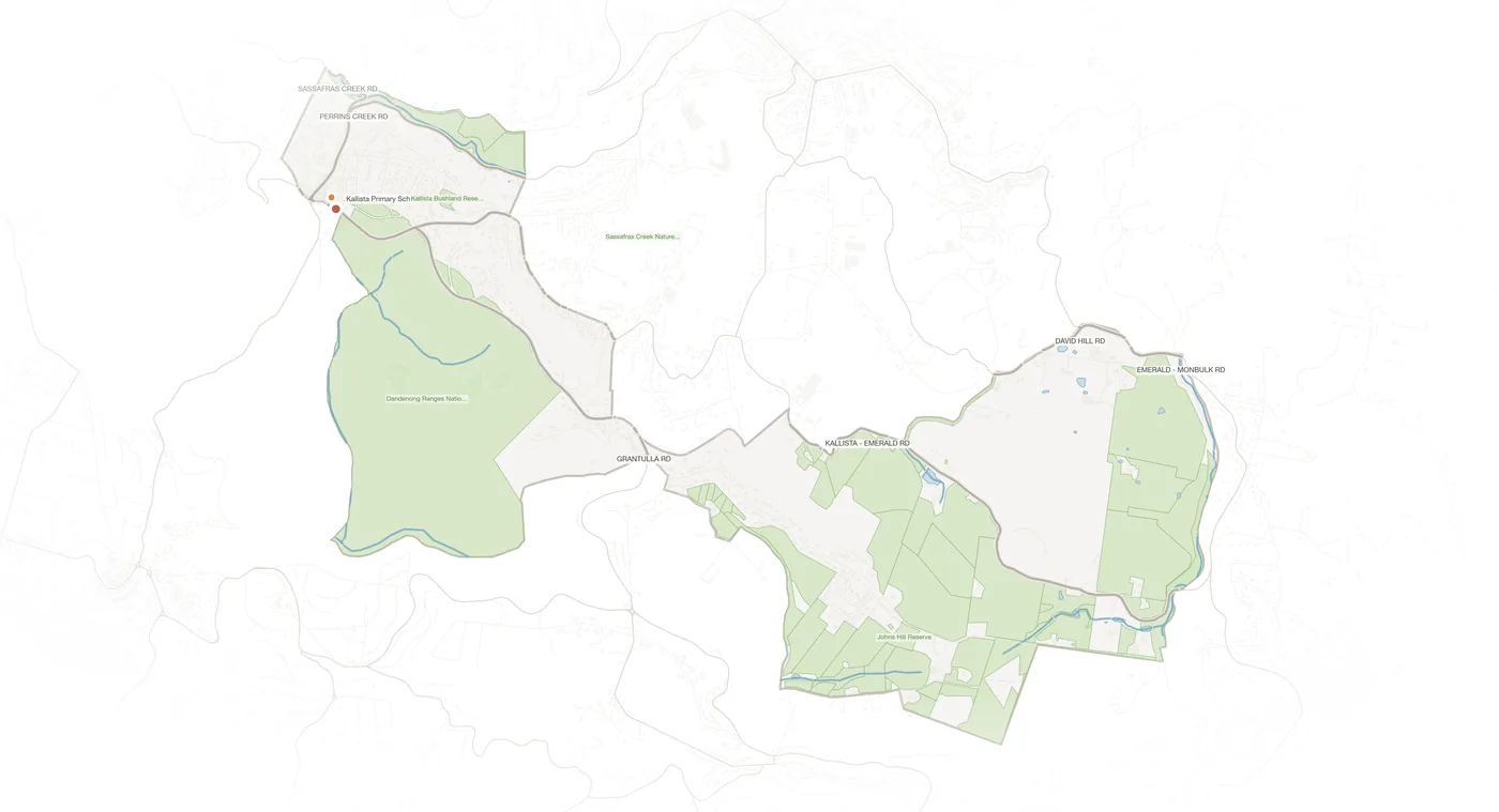 Kallista urban fabric map