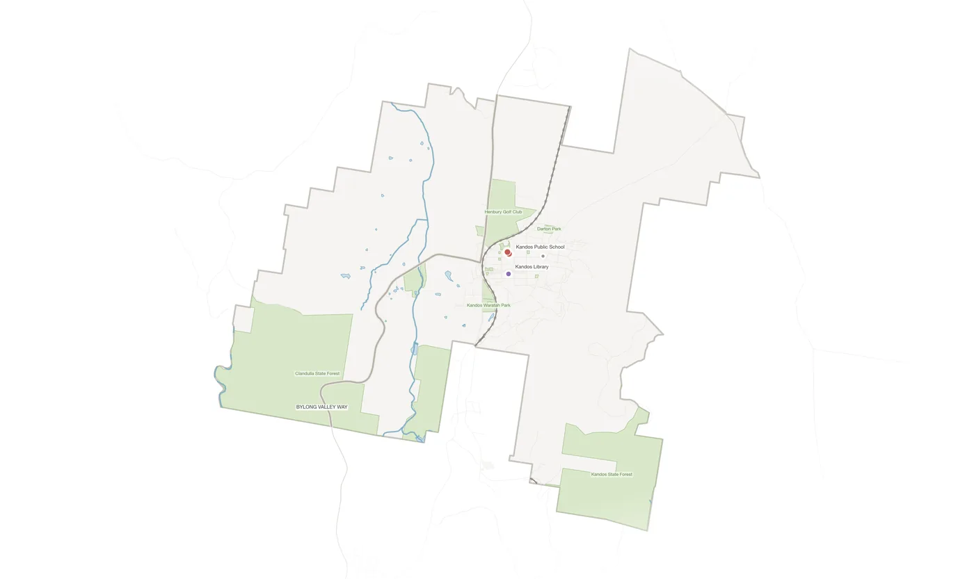 Kandos urban fabric map