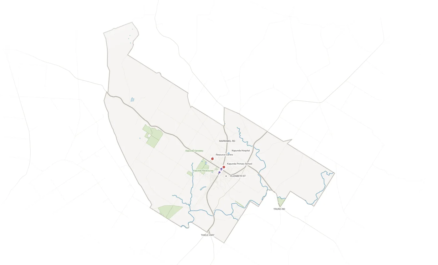 Kapunda urban fabric map