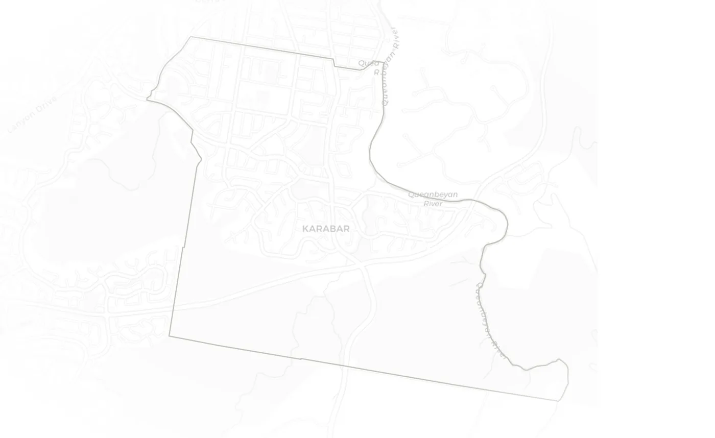 Karabar urban fabric map
