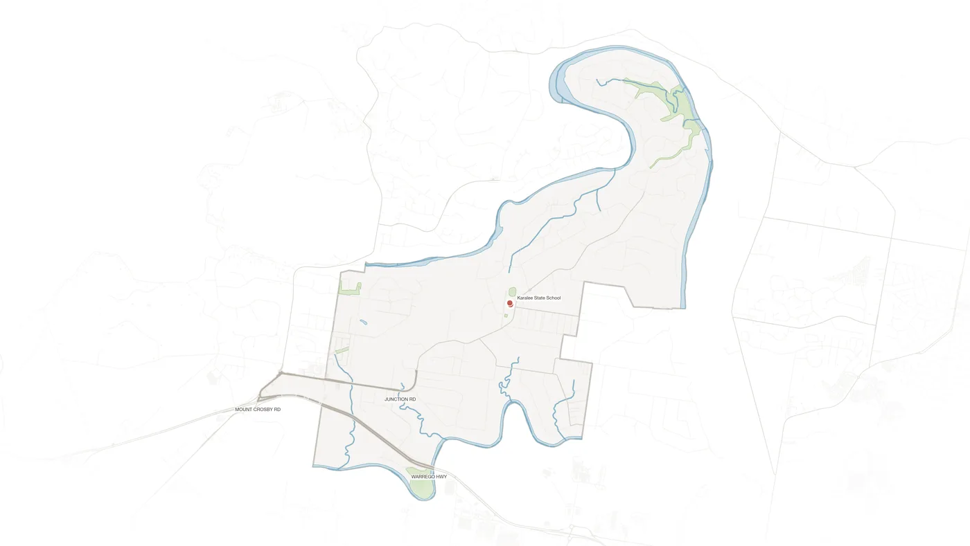Karalee urban fabric map