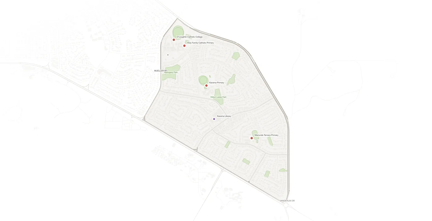 Karama urban fabric map