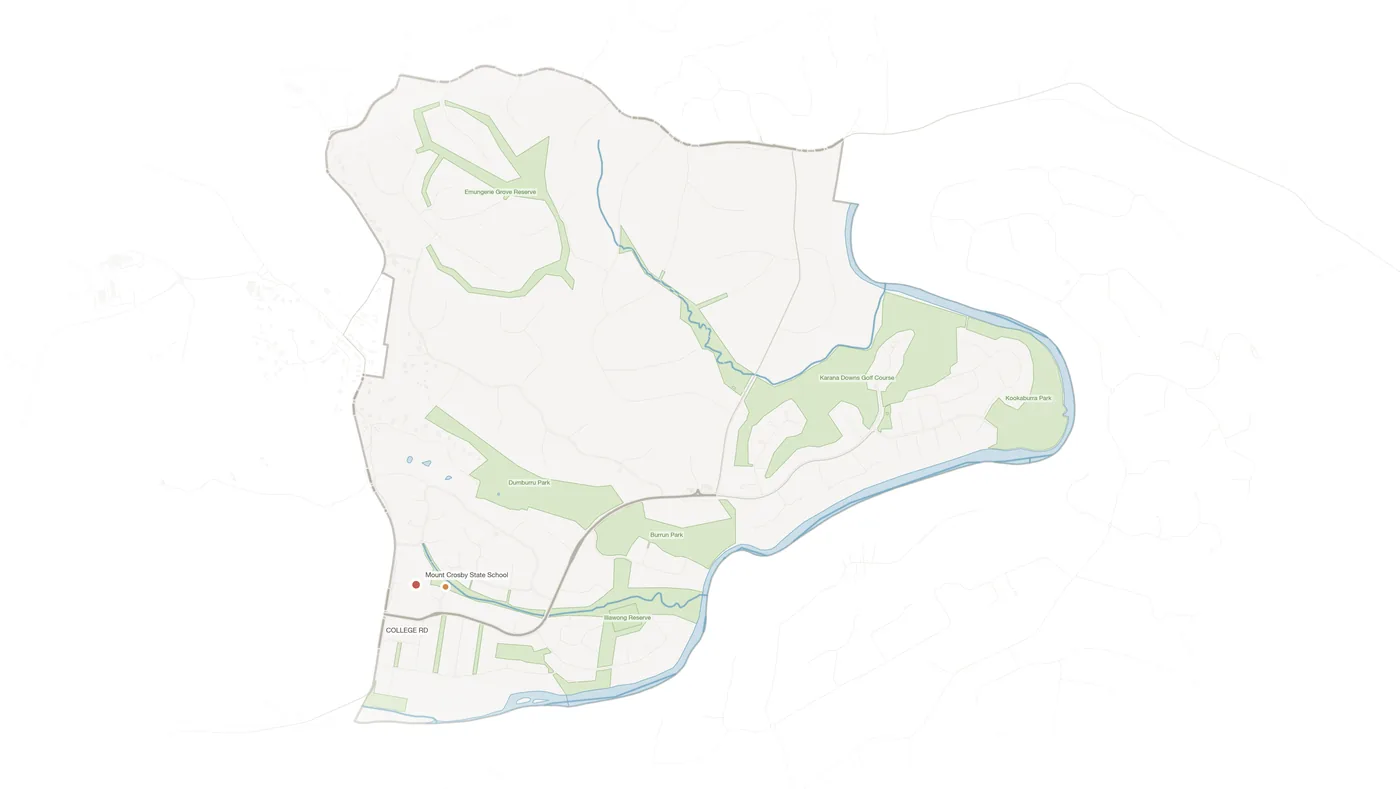 Karana Downs urban fabric map
